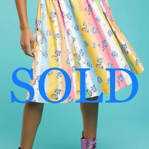 Disney Lilo & Stitch Ice Cream Stripe Retro Skirt